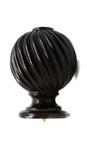 Resin Ball Finial, 2" inch Rod (50mm) F84 Espresso