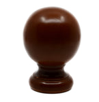 Copy of Wood Ball Finial, 2" inch Rod (50mm) F88 Walnut