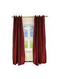 Exclusive Fabrics & Furnishing Blackout Faux Silk Taffeta Curtain Panel 108" long