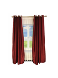 Exclusive Fabrics & Furnishing Blackout Faux Silk Taffeta Curtain Panel 108"/ 96 Long