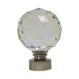 Wattens Swarovski Crystal Finial for 1 3/8" Curtain Rod~Each

