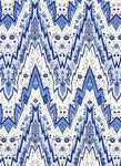 FABRIC - Bray Flamestitch Porcelain Blue Williamsburg Fabric Collection