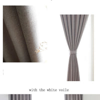 Curtain Panels 52 x 84 Inch Long Grommet Privacy (Set of 2) Beige