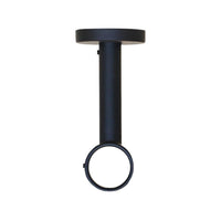 Ceiling - Wall Bracket ( Matte Black )  1 1/8" diameter (28mm) Extension