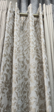 D.K. Home Curtains Woven Grommet Top Panel 50 W X 96 L (Sand)