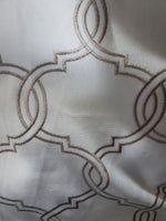 Embroidered sand / Fabric white, 03679