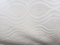 Richloom Ira Velvet Upholstery Fabric in Rice  54" wide Ivory