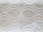 Richloom Ira Velvet Upholstery Fabric in Flax  54" wide Light Gray