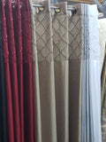  VCNY ROX-PNL-5484-I2-BK Roxanne Pintuck with Silver Grommet, Taupe 39.99CAD