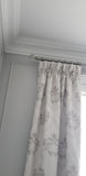 Dynasty Crystal Finial 1-3/8"(35mm) Pewter (Set of 2)