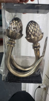 Acorn Hold - Back For Drapery Panels Very Strong Antique Brass