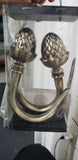 Acorn Hold - Back For Drapery Panels Very Strong Antique Brass