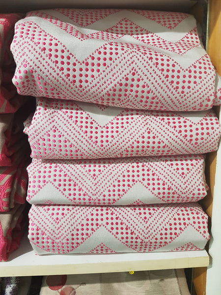 Jacquard Drapery Panel, Chevron, Geometric Embroidery
