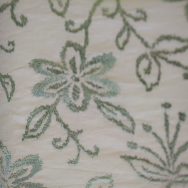 Floral Vinyard Embroidered Fabric