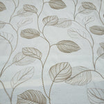 Wesco Material Girl Fabric, Embroidered Fabric, Leaf Vine Color Sand