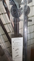 Curtain Rod Twist Ball 48 to 84 Black 25 to 28mm Diameter