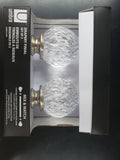 Umbra Facetted Acrylic Ball Finials Sold as a Pair / Cappa Compatible