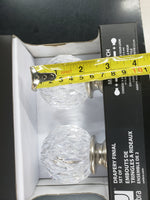 Umbra Facetted Acrylic Ball Finials Sold as a Pair / Cappa Compatible