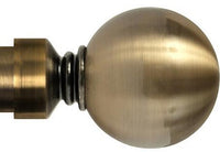 Ball Finials For 1 3/8" (35mm) Diameter Rod Antique Brass