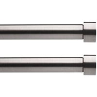 Capa Double Rod 72 to 144", 1 1/4" diameter. Nickel