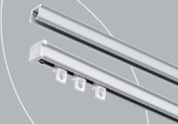 Ks Tracks Manual Curtain Track (Set) For Pleated Drapery