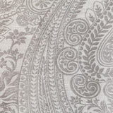 Milan Paisley Jacquard Curtain Inverted Pleat 96" Long Silver