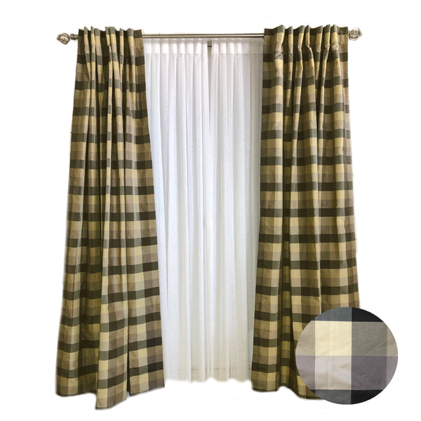 Copes Silk Room Darkening Rod Pocket Single Curtain Panel