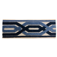Kasmir Trim 235 BT400 BLUE
Item# 807485,

Velvet border and trim. Online Special.
 

Designer Trim by The Yard Tape Fret  Velvet aqua transitional Border Drapery, Craft, upholstery, bedding Hollywood Regency 3.5 inch

