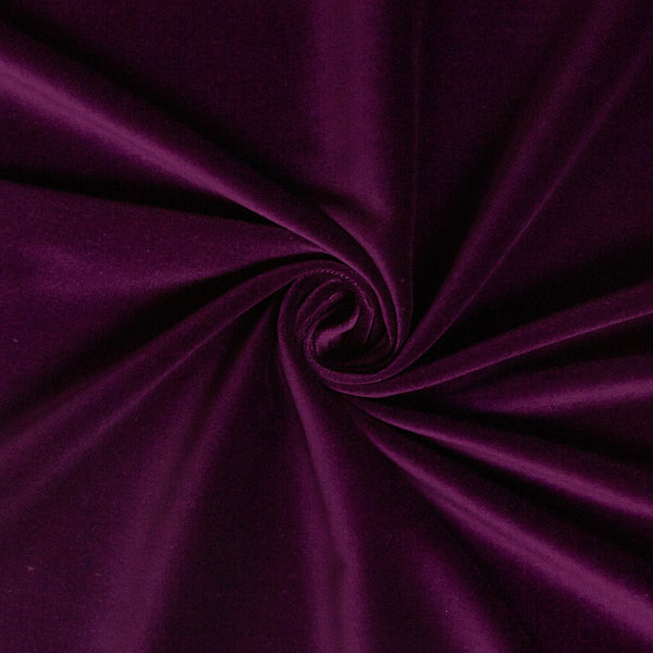 Cotton Velvet Color Purple 54 inch wide