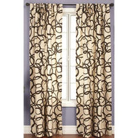 Nirvano Fabric Faux Silk Blue / Chocolate
