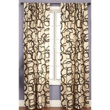 Nirvano Fabric Faux Silk Blue / Chocolate