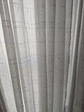 Linen Texture Sheer Curtain Panel, 100" x 96"  Grommet, Gold Slub