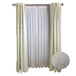Ivory Floral Jacquard
