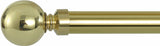Telescopic Curtain Rod and Hardware Set 48 - 84 Black (SALE ITEM) 1  1/8 Diameter