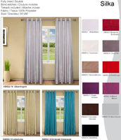 Silka Panel with Grommets - 54"W x 96"H   Light Grey