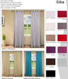 Silka Panel with Grommets - 54"W x 96"H   Light Grey