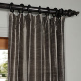 Tahsha Textured Dupioni Silk Indoor Single Curtain Panel