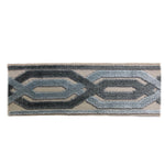 FABRICUT BLUE VELVET EMBROIDERY TRIM TAPE BY THE YARD
