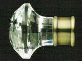 Antique Brass Decorative Finial - 1-1/8" Rod Diameter~Pair Item# CFN6-AB