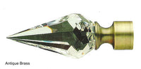 Crystal Spear Shaped Finial