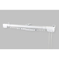 Design White Heavy Duty Traverse Rod Double Center Support 2075