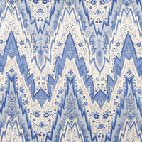 Waverly Bray Flamestitch Porcelain, 54" Fabric