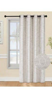 Geometric color Sand, Grommet Drapery Panels 54 x 96