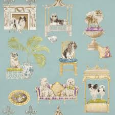 Show Dog Fabric robins egg, Drapery King Toronto 647 2191714