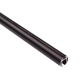 Channel Track Drapery Rod (8 foot) Black (28mm) Rod