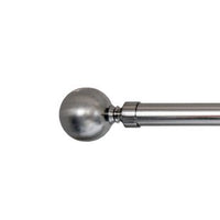 Ebeling Ball Single Curtain Rod and Hardware Set