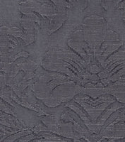 PK Lifestyles Temptress Printed Damask Decorator Fabric in Graphite. 