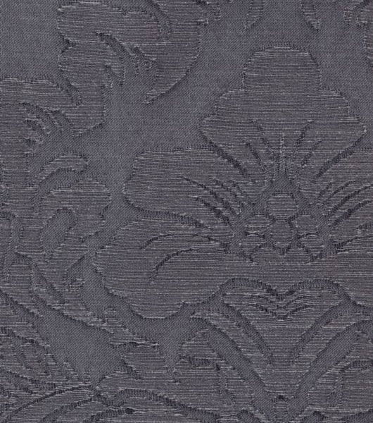 Temptress Printed Damask Decorator Fabric, Graphite Jacquard