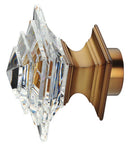 Square  Acrylic Finials for 1 3/8" Curtain Rod ~ Pair LFN2