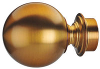 Ball Bronze Finial for 1 3/8" Curtain Rod ~ Pair LFN8